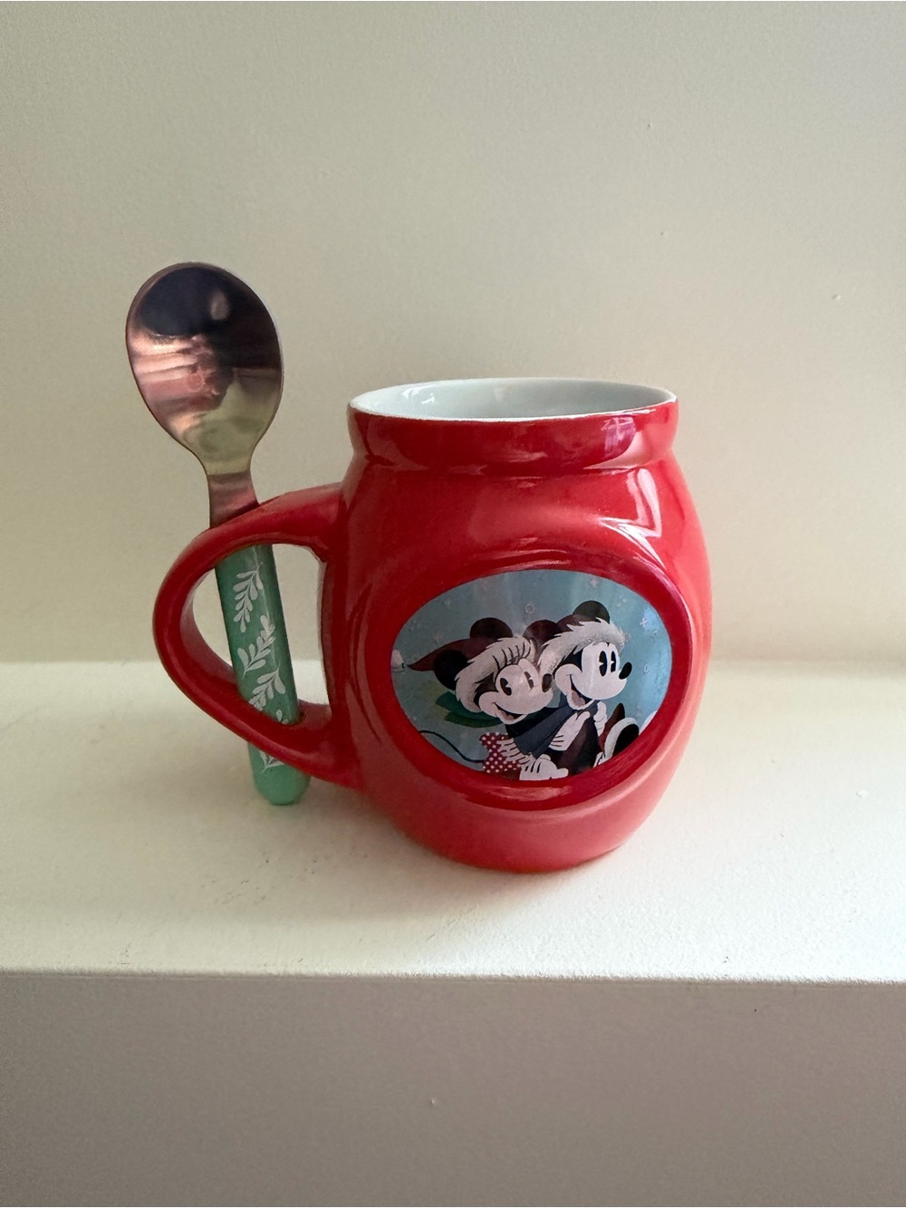 Disney Mickey & Minnie Christmas Mug & Spoon Set Frankford Candy